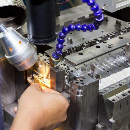 metal mold and die part repair by welder with laser welding method Repair of Injection Mould Tools UK